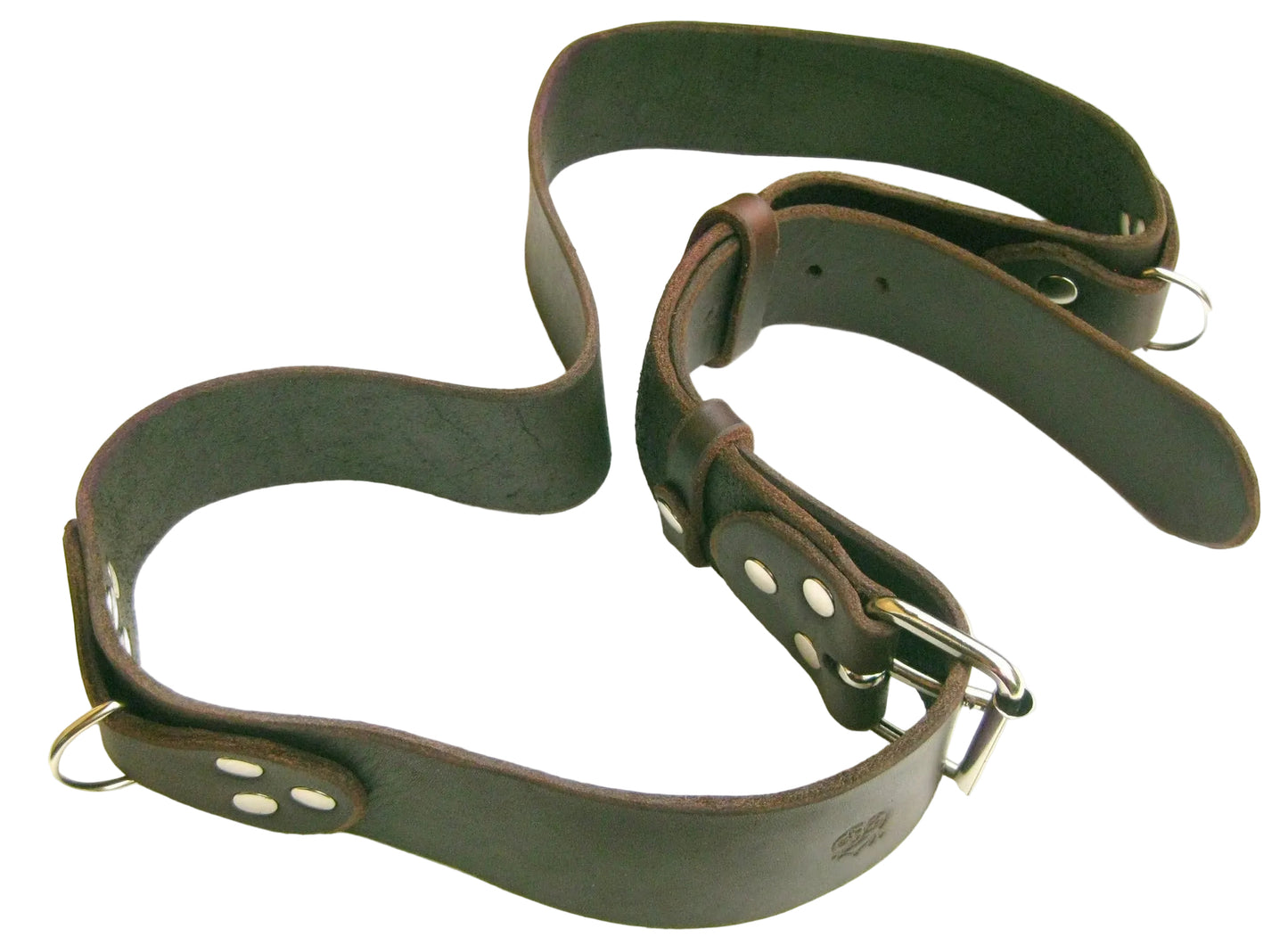 Ledergürtel Jogginggürtel Gassigürtel für Hundebesitzer, Fettleder