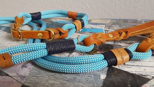 Adapter Set "Romeo"  Lederadapter für Hundeleinen - Halsbänder – gestalte dein eigenes Unikat