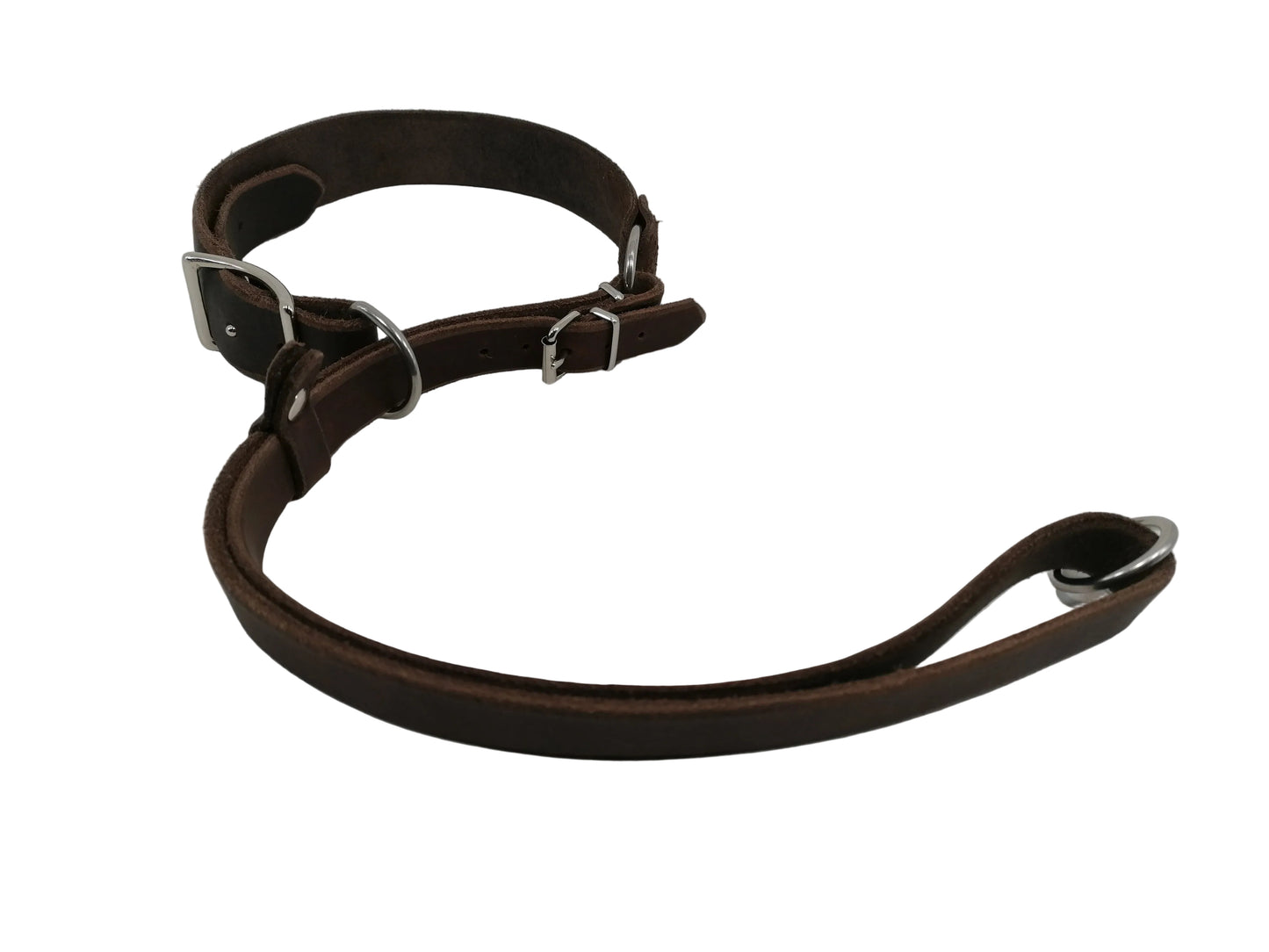 "Xaro" Halsband, Ickler Halsung, Jagdhalsung, Fettleder, Zugstopp, verstellbar, Leder, Hund