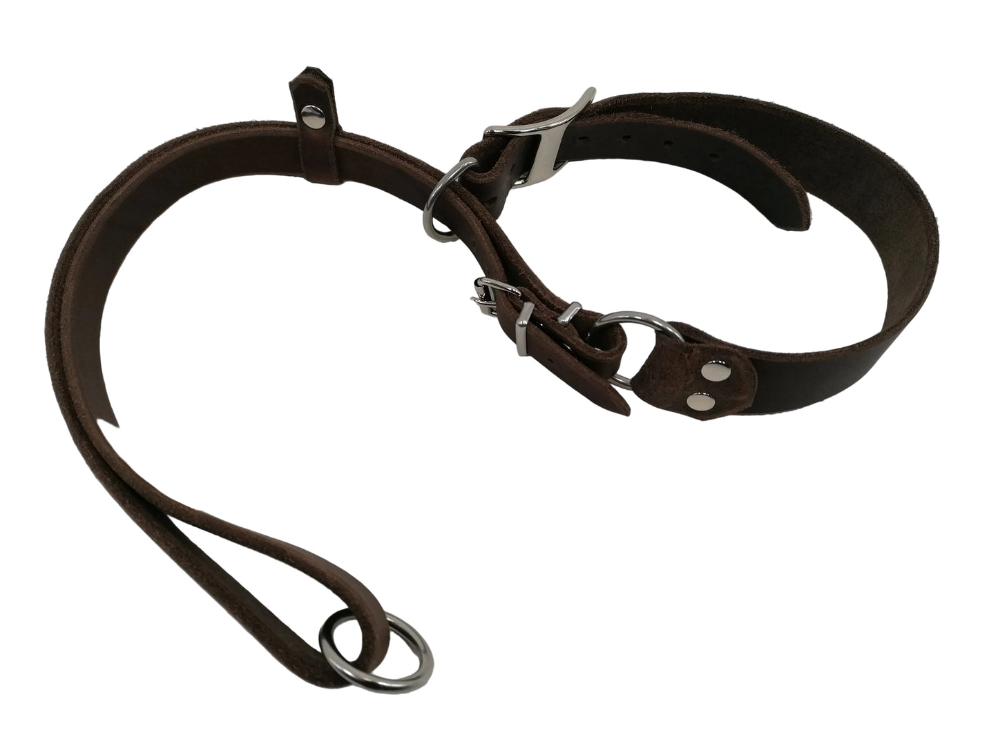 "Xaro" Halsband, Ickler Halsung, Jagdhalsung, Fettleder, Zugstopp, verstellbar, Leder, Hund