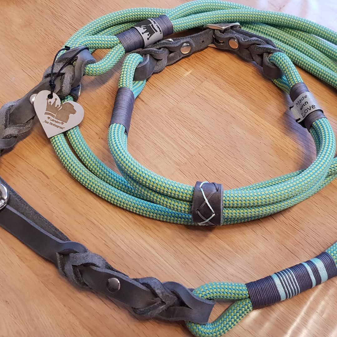 Adapter Set "Romeo"  Lederadapter für Hundeleinen - Halsbänder – gestalte dein eigenes Unikat