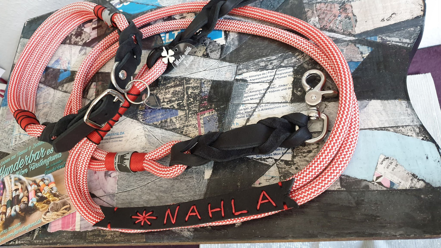 Adapter Set "Romeo"  Lederadapter für Hundeleinen - Halsbänder – gestalte dein eigenes Unikat