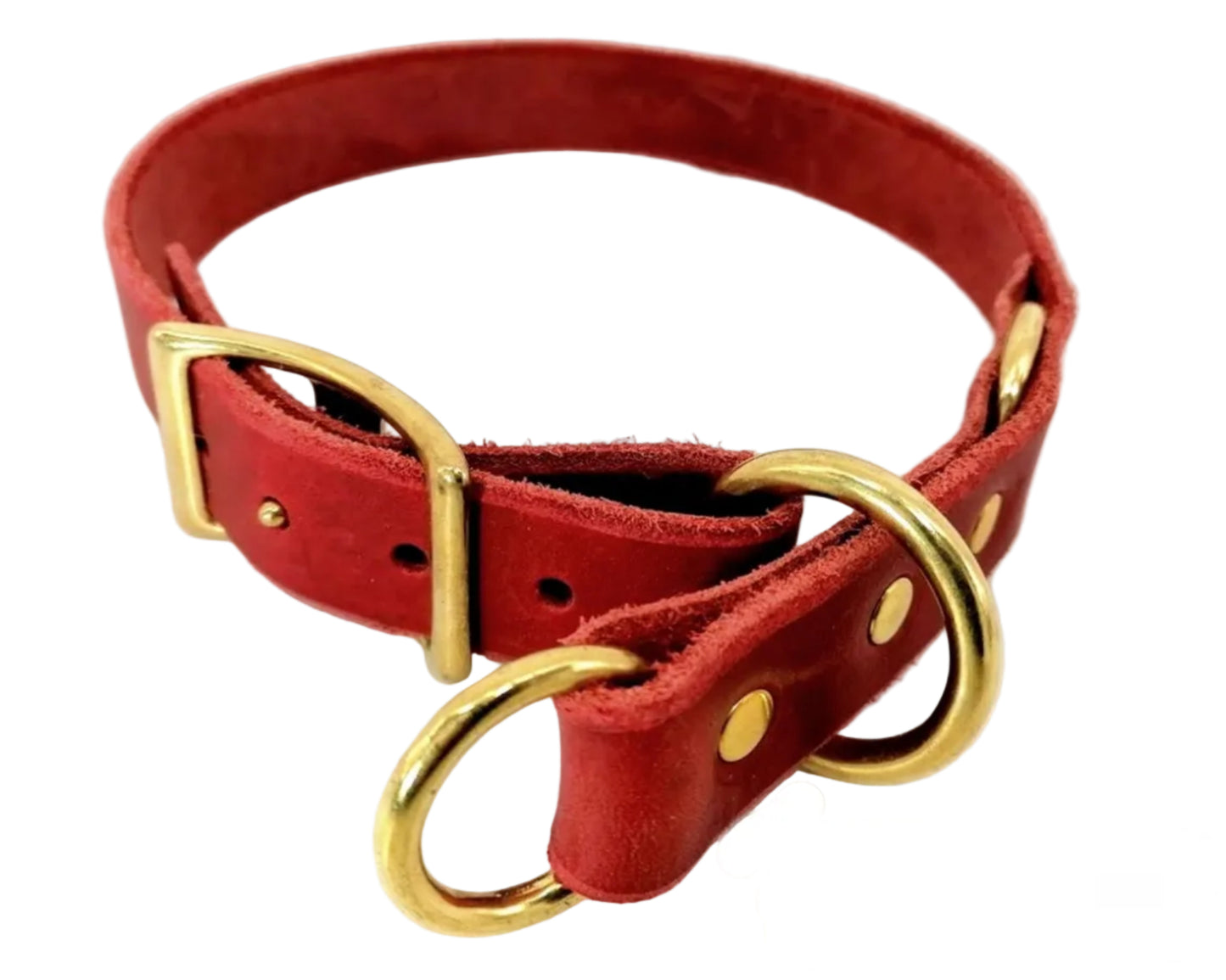 "Maya" Zugstopp, Halsband, Leder, Fettleder, Hund