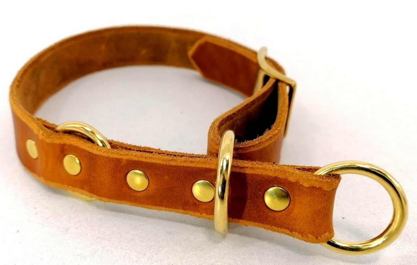 "Maya" Zugstopp, Halsband, Leder, Fettleder, Hund