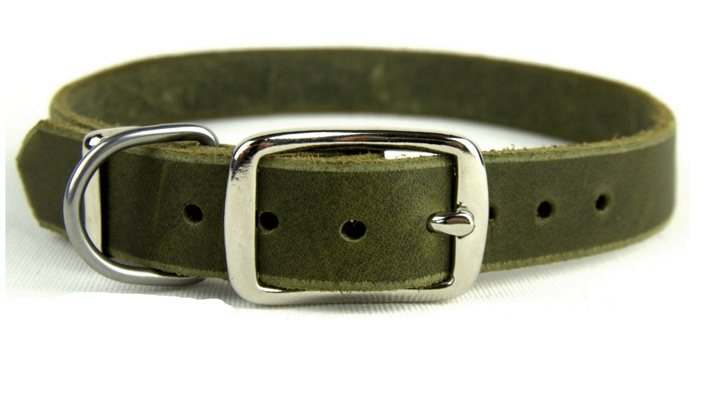 "Leo", ganz schlicht, Halsband, Fettleder, Leder, Hund