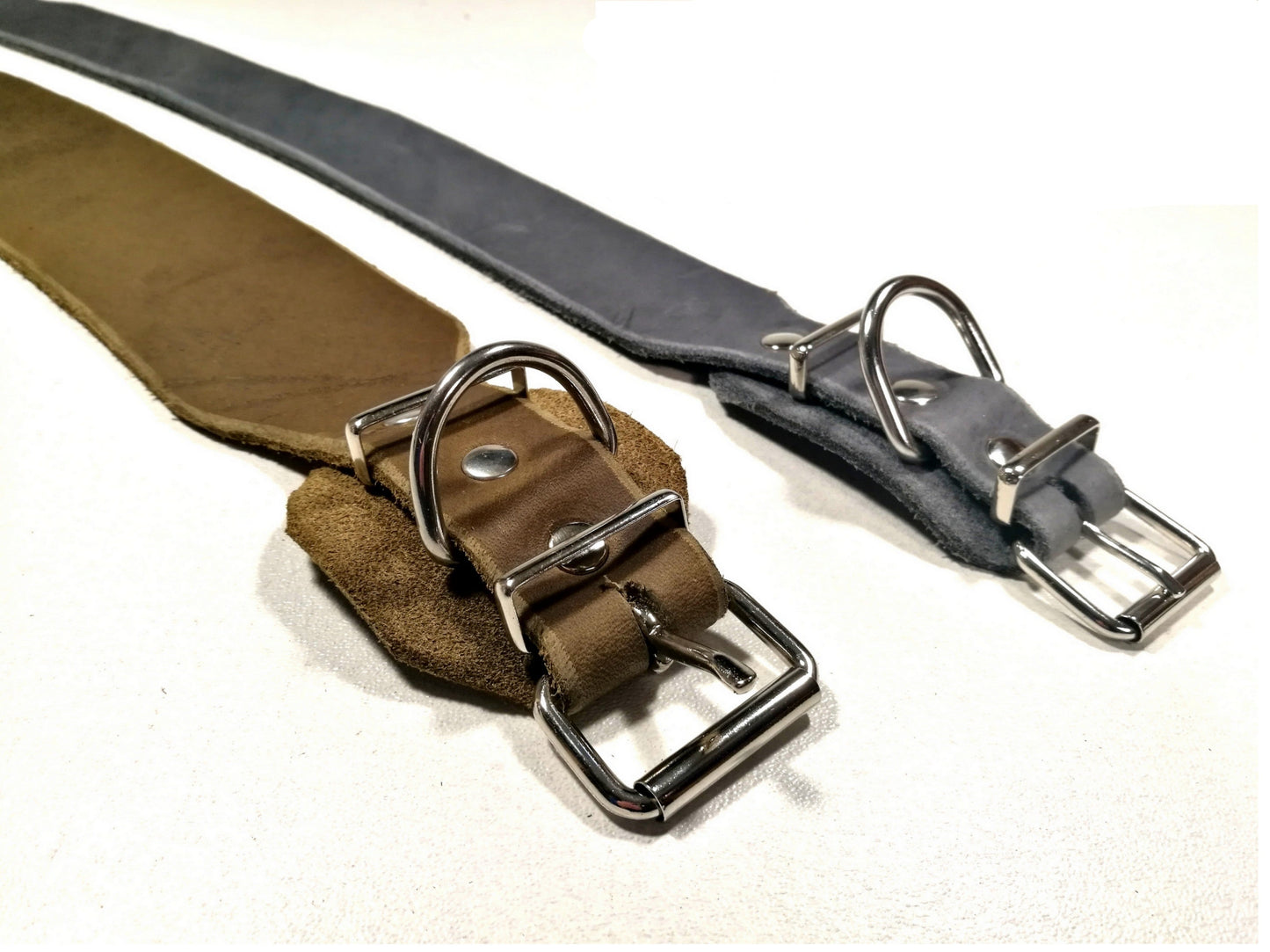 Windhund-Halsband, Leder, Fettleder, Hund (30 mm)