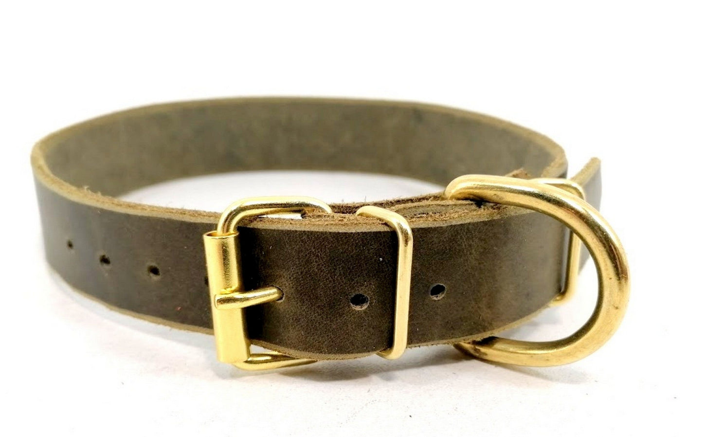 "Leo", ganz schlicht, Halsband, Fettleder, Leder, Hund