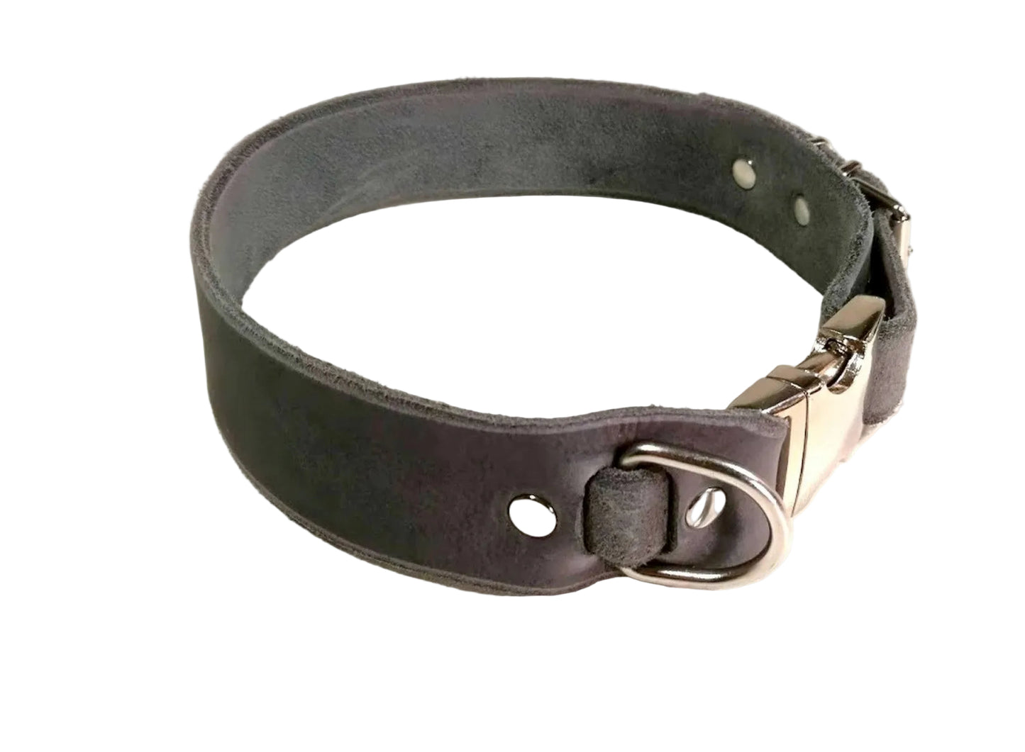 "Elliot" Halsband Klick, verstellbar, Fettleder, Leder, Hund
