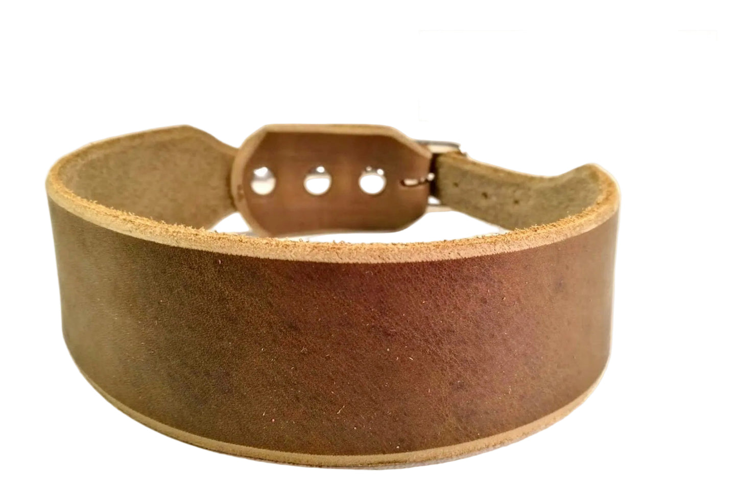 Windhund-Halsband, Leder, Fettleder, Hund (30 mm)