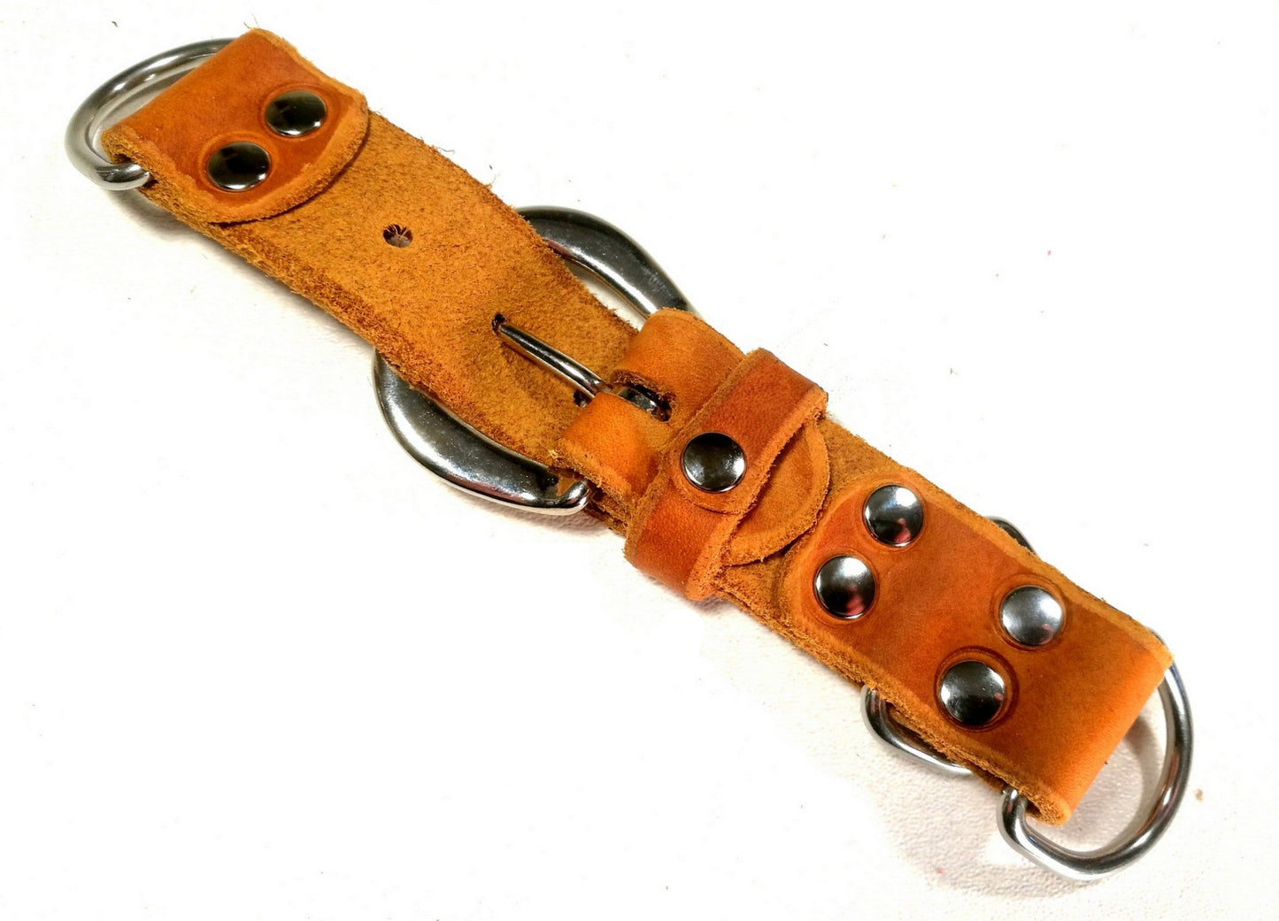 Fettleder Adapter-Halsband Maxi für Paracord