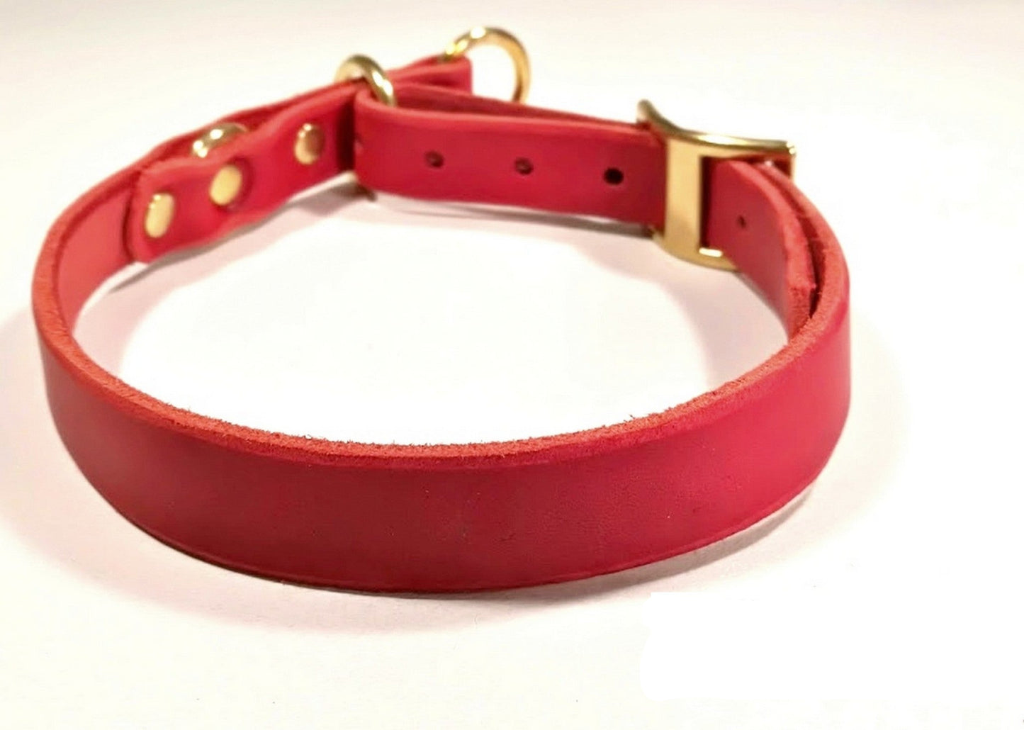 "Maya" Zugstopp, Halsband, Leder, Fettleder, Hund