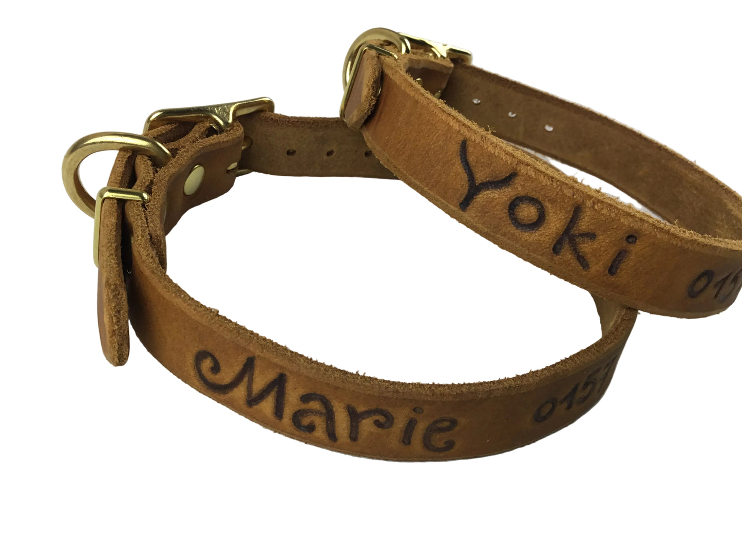 "Leo", ganz schlicht, Halsband, Fettleder, Leder, Hund