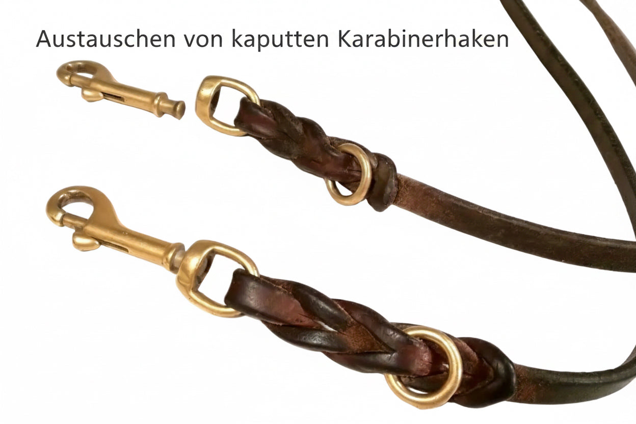 Reparatur von Lederleinen