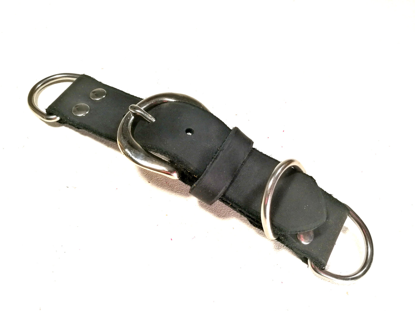Fettleder Adapter-Halsband Maxi für Paracord