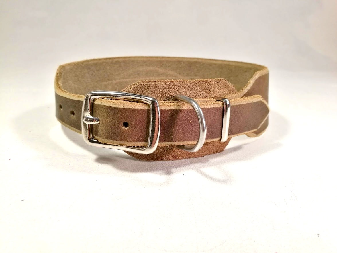 Windhund-Halsband, Leder, Fettleder, Hund (30 mm)