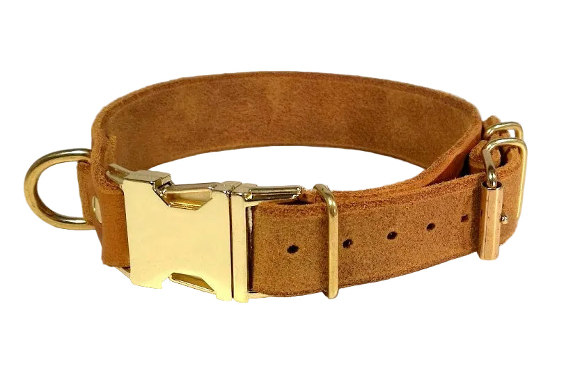 "Elliot" Halsband Klick, verstellbar, Fettleder, Leder, Hund