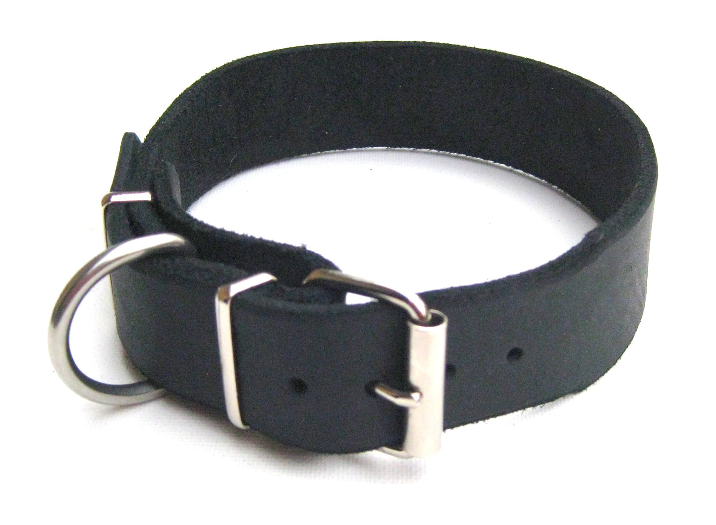 "Leo", ganz schlicht, Halsband, Fettleder, Leder, Hund