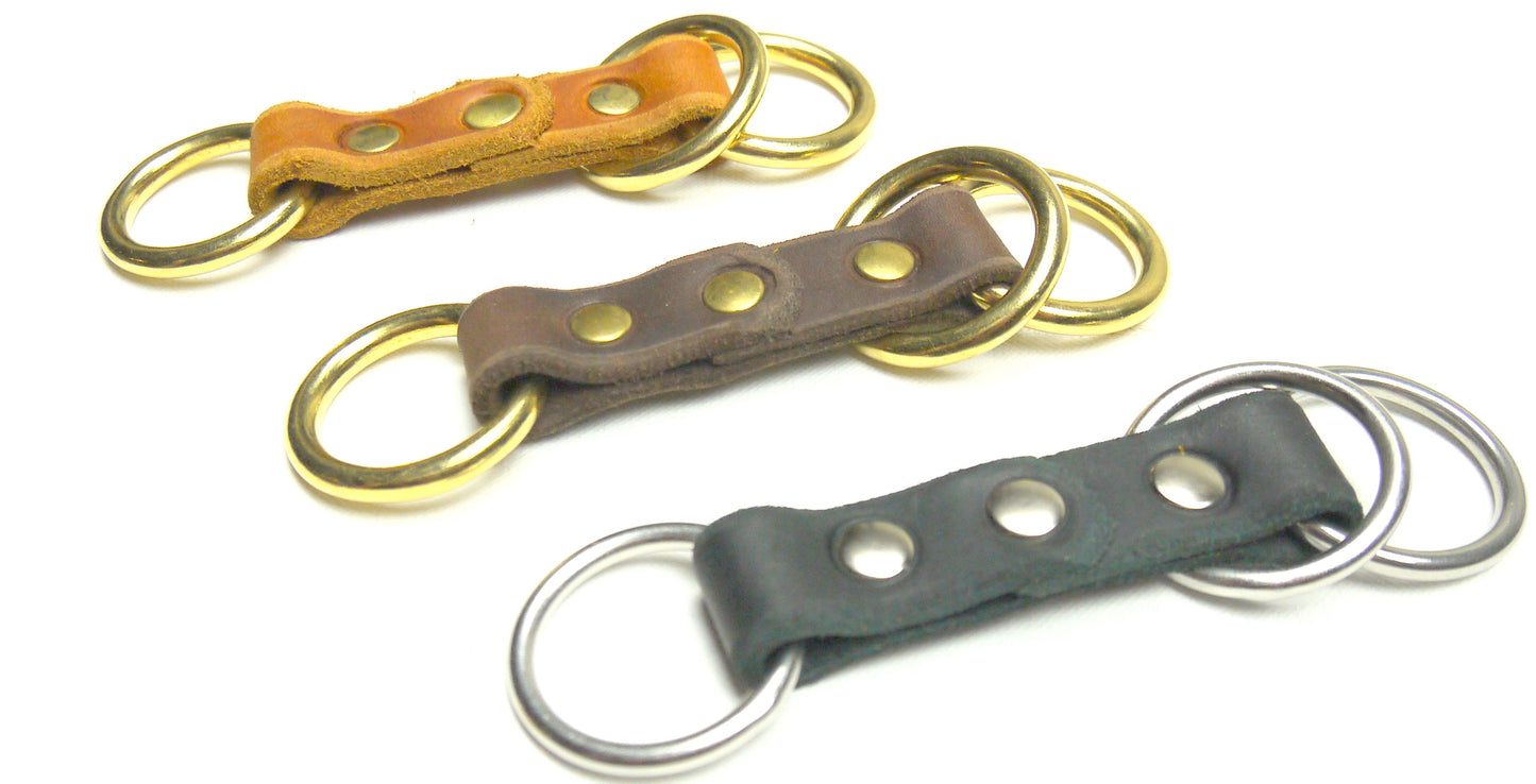 Fettleder Adapter Halsband Zugstopp für Paracord