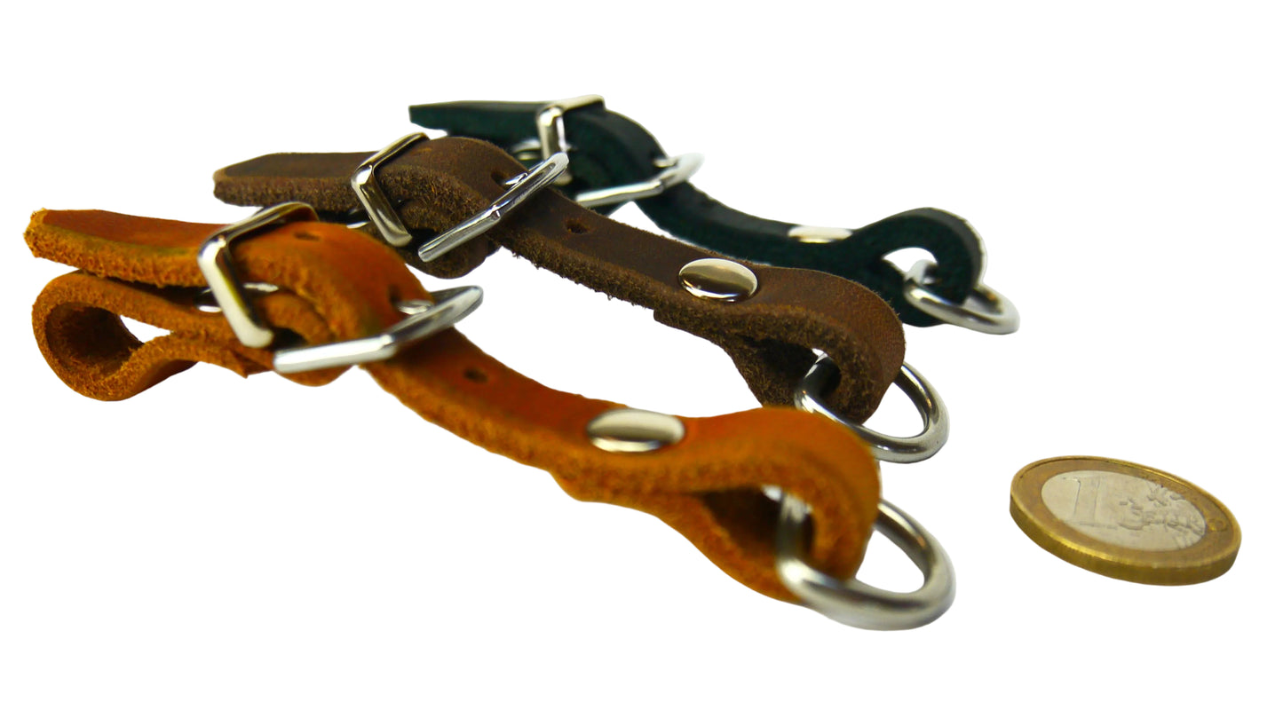 Fettleder Adapter Halsband Mini für Seil