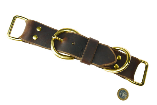 Fettleder Adapter-Halsband Maxi für Paracord