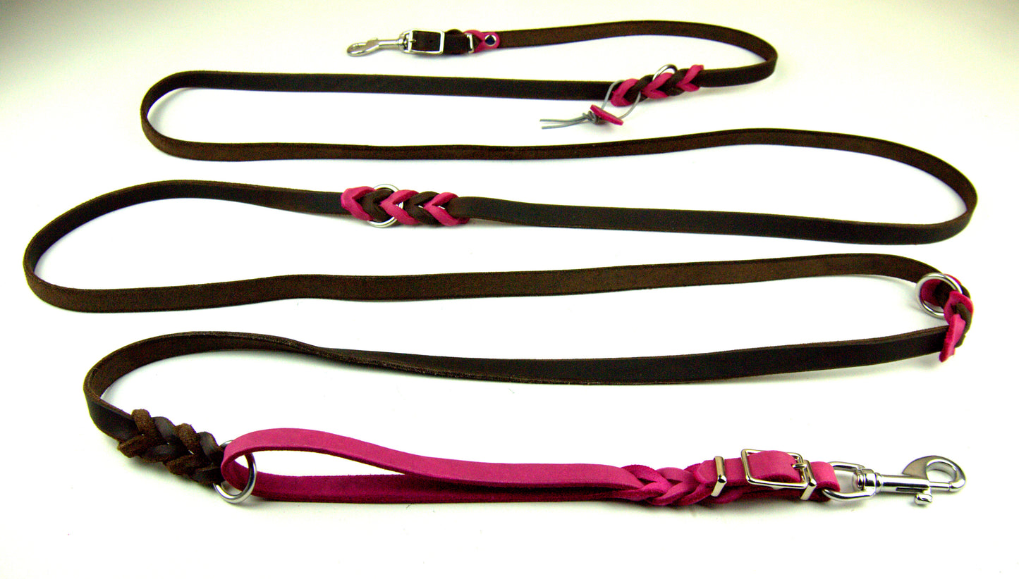 Sonderanfertigungen Fettleder, Leine Fettleder Leder geflochten Hundeleine Halsband Geschirr Hund