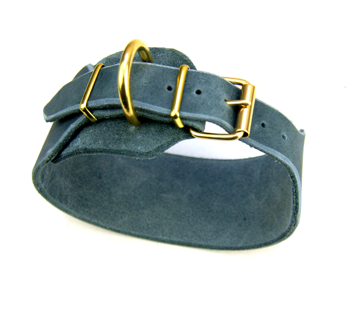 Windhund-Halsband, Leder, Fettleder, Hund (30 mm)