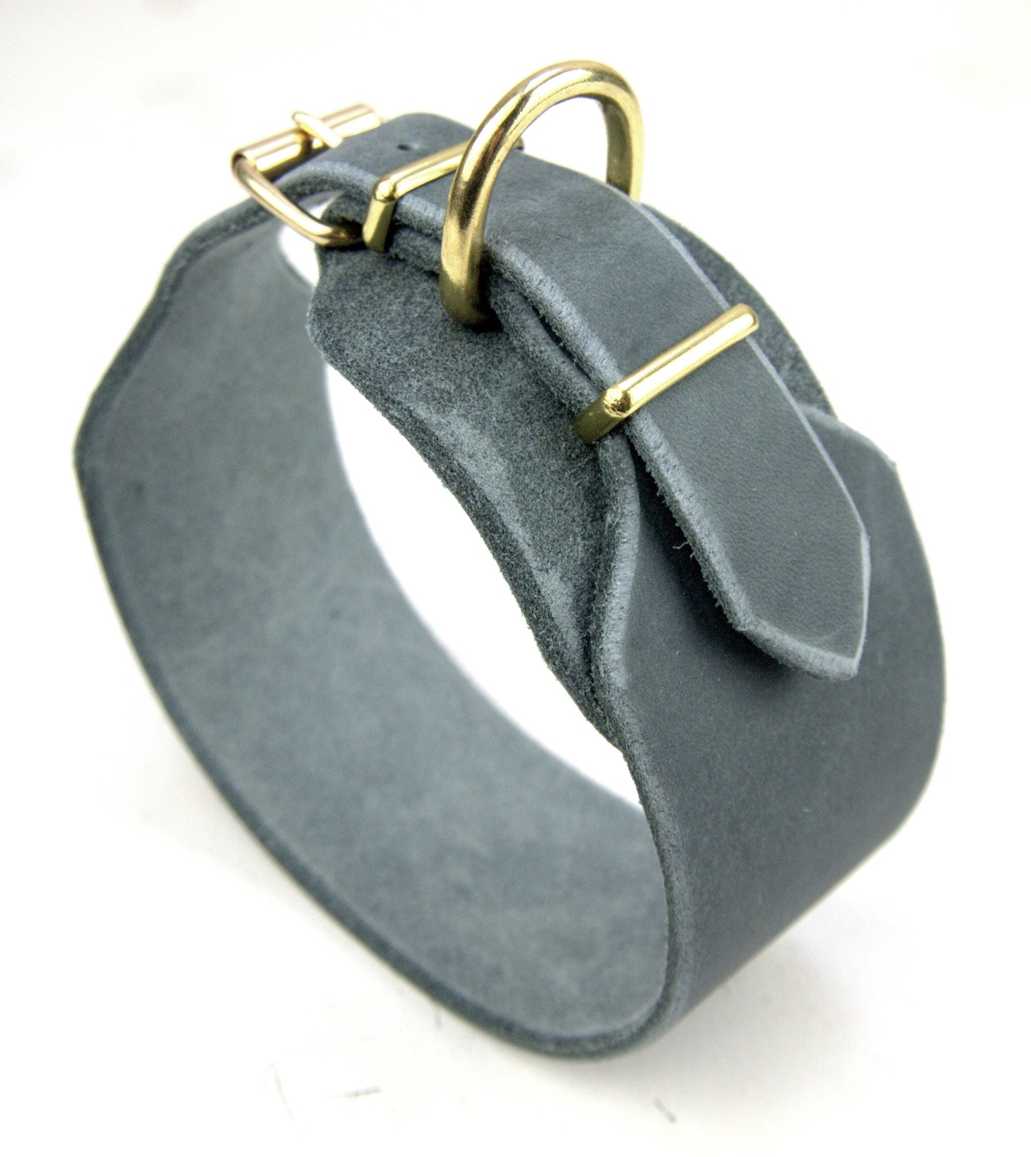 Windhund-Halsband, Leder, Fettleder, Hund (30 mm)