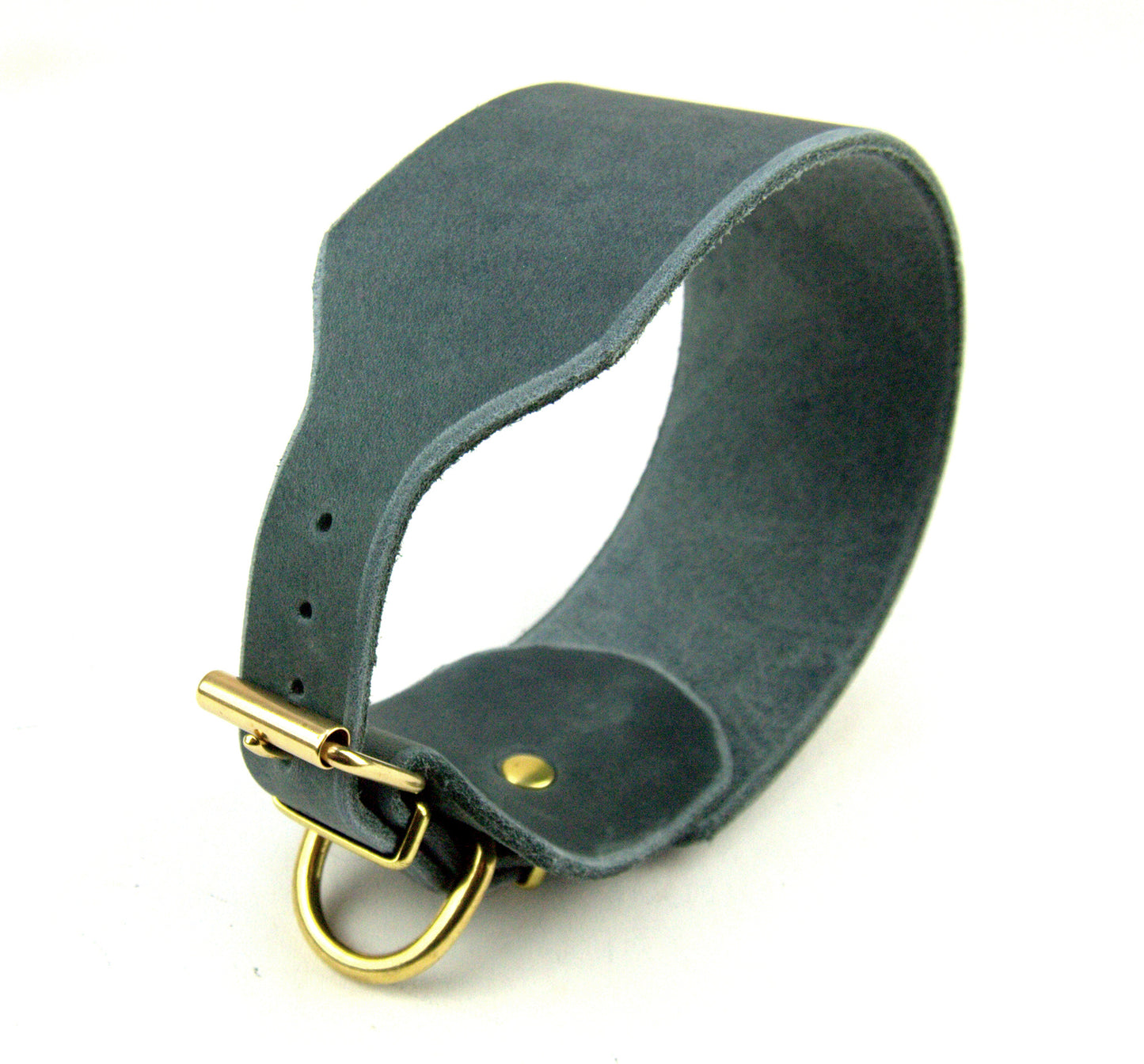 Windhund-Halsband, Leder, Fettleder, Hund (30 mm)