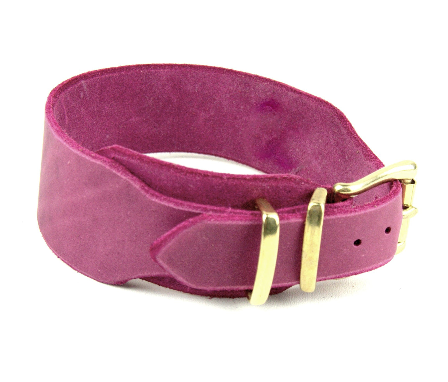 Windhund-Halsband, Leder, Fettleder, Hund (30 mm)